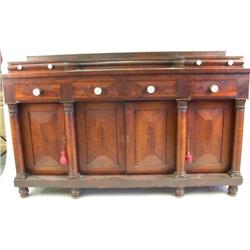 AN EMPIRE MAHOGANY SIDEBOARD