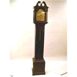 A MAHOGANY BAILEY, BANKS, AND BIDDLE GRANDMOTHER TALL CASE CLOCK