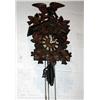 Image 1 : A LARGE BLACK FOREST STYLE CUCKOO WALL CLOCK