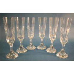 FOURTEEN BACCARAT CHAMPAGNE GLASSES