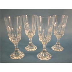 TWELVE BACCARAT WHITE WINE GLASSES