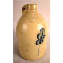 A COBALT-DECORATED STONEWARE JUG