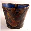 Image 1 : A PAINTED AND POLYCHROME-DECORATED LEATHER FIRE BUCKET