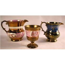 A MISCELLANEOUS GROUP OF COPPER LUSTERWARES