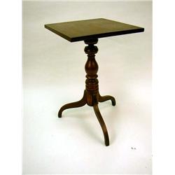 A FEDERAL CHERRYWOOD CANDLESTAND
