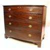 Image 1 : A FEDERAL MAHOGANY BOWFRONT CHEST OF DRAWERS