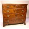 Image 1 : A FEDERAL INLAID MAHOGANY BOWFRONT CHEST OF DRAWERS