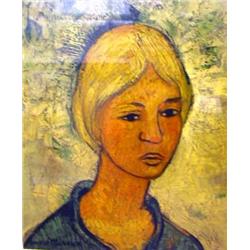 A POSTER PRINT OF PORTRAIT BY ANDRE MINAUA