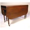 Image 1 : A FEDERAL WALNUT SIX-LEG DROP LEAF TABLE