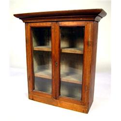 A PINE HANGING WALL CUPBOARD