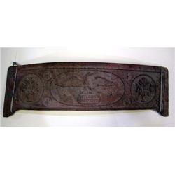 A WINGSPREAD EAGLE-DECORATED CAST IRON PLATE PANEL