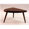 Image 1 : A GEORGE NAKASHIMA WALNUT THREE-LEGGED PLANK STOOL