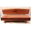 Image 1 : A GEORGE NAKASHIMA CHERRYWOOD DAYBED WITH PLANK FREE-FORM BACK