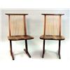 Image 1 : A SET OF FOUR GEORGE NAKASHIMA CHERRYWOOD CONOID DINING CHAIRS