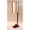 Image 1 : A GEORGE NAKASHIMA WALNUT FLOOR LAMP WITH MADRONA BURL BASE