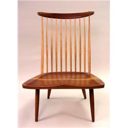 A GEORGE NAKASHIMA CHERRYWOOD "NEW" LOUNGE CHAIR WITHOUT ARMS