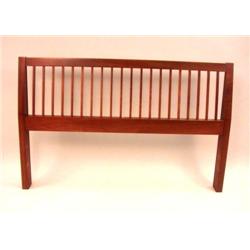 A GEORGE NAKASHIMA CHERRYWOOD SPINDLE CANTED HEADBOARD