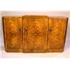 Image 1 : AN ART DECO FIGURED WALNUT SIDEBOARD
