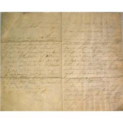 A CIVIL WAR LETTER FROM A SOLDIER TO HIS PARENTS IN NEW JERSEY, DATED FEBRUARY 16TH, 1863