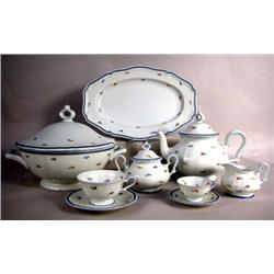 A ROSENTHAL, GERMANY "CHIPPENDALE" PATTERN PARTIAL PORCELAIN DINNER SERVICE