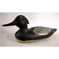 A PAINT DECORATED MERGANSER DRAKE