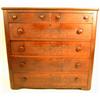 Image 1 : A VICTORIAN FIGURED WALNUT CHEST-OF-DRAWERS