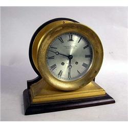 A BRASS CHELSEA CLOCK CO. SHIPS BELL