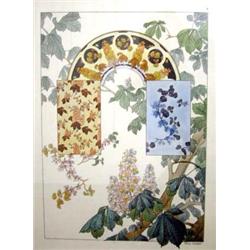 A HAND COLORED ENGRAVING