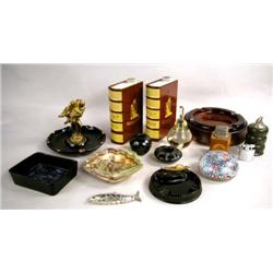 A MISCELLANEOUS GROUP OF TABLE TOP ARTICLES