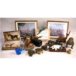 A MISCELLANEOUS GROUP OF TABLE TOP ARTICLES