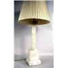 Image 1 : A NEOCLASSICAL STYLE CARVED STONE COLUMNAR LAMP