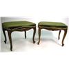 Image 1 : A PAIR OF LOUIS XV STYLE CABRIOLE STOOLS