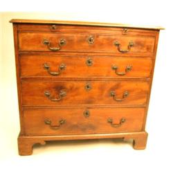 A GEORGE II MAHOGANY BACHELOR'S CHEST