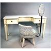 Image 1 : A GEORGE III STYLE WHITE-PAINTED DRESSING TABLE