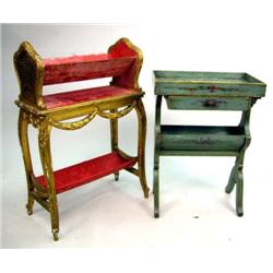 A LOUIS XVI STYLE GILTWOOD BOOKSTAND