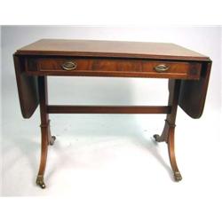 A REGENCY STYLE MAHOGANY SOFA TABLE