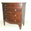 Image 1 : A GEORGE III MAHOGANY DIMINUTIVE BOWFRONT CHEST