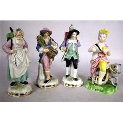 A GROUP OF FOUR STAFFORDSHIRE FIGURES