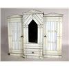 Image 1 : A MINIATURE IVORY THREE-SECTION ARMOIRE