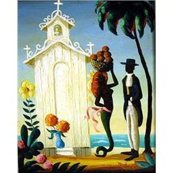 AN OIL ON CANVAS, ORVILLE BULMAN