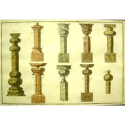 A GROUP OF THREE HAND COLORED ENGRAVINGS