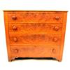 Image 1 : A VICTORIAN MAHOGANY AND MAPLE CHEST-OF-DRAWERS
