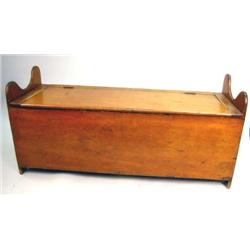 A PINE LIFT TOP HALL BENCH