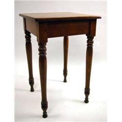 A FEDERAL CHERRYWOOD WORK TABLE