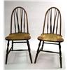Image 1 : A PAIR OF CONTINUOUS-BACK BRACE BACK RUSH SEAT WINDSOR SIDE CHAIRS