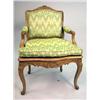 Image 1 : A LOUIS XV STYLE CARVED BEECHWOOD FAUTEUIL A LA REINE