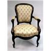 Image 1 : A VICTORIAN ROCOCO REVIVAL UPHOLSTERED ARMCHAIR
