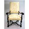 Image 1 : A BAROQUE STYLE CARVED MAPLE ARMCHAIR