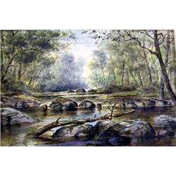 A WATERCOLOR ON PAPER