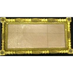 AN EMPIRE STYLE GILTWOOD WALL MIRROR